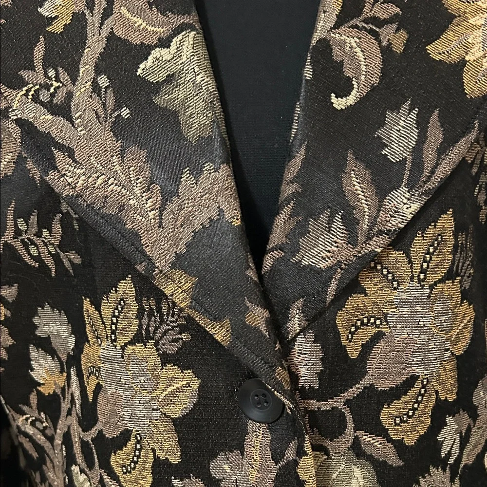 NWOT Newport News Black and Gold Jacket - Picture 3 of 8